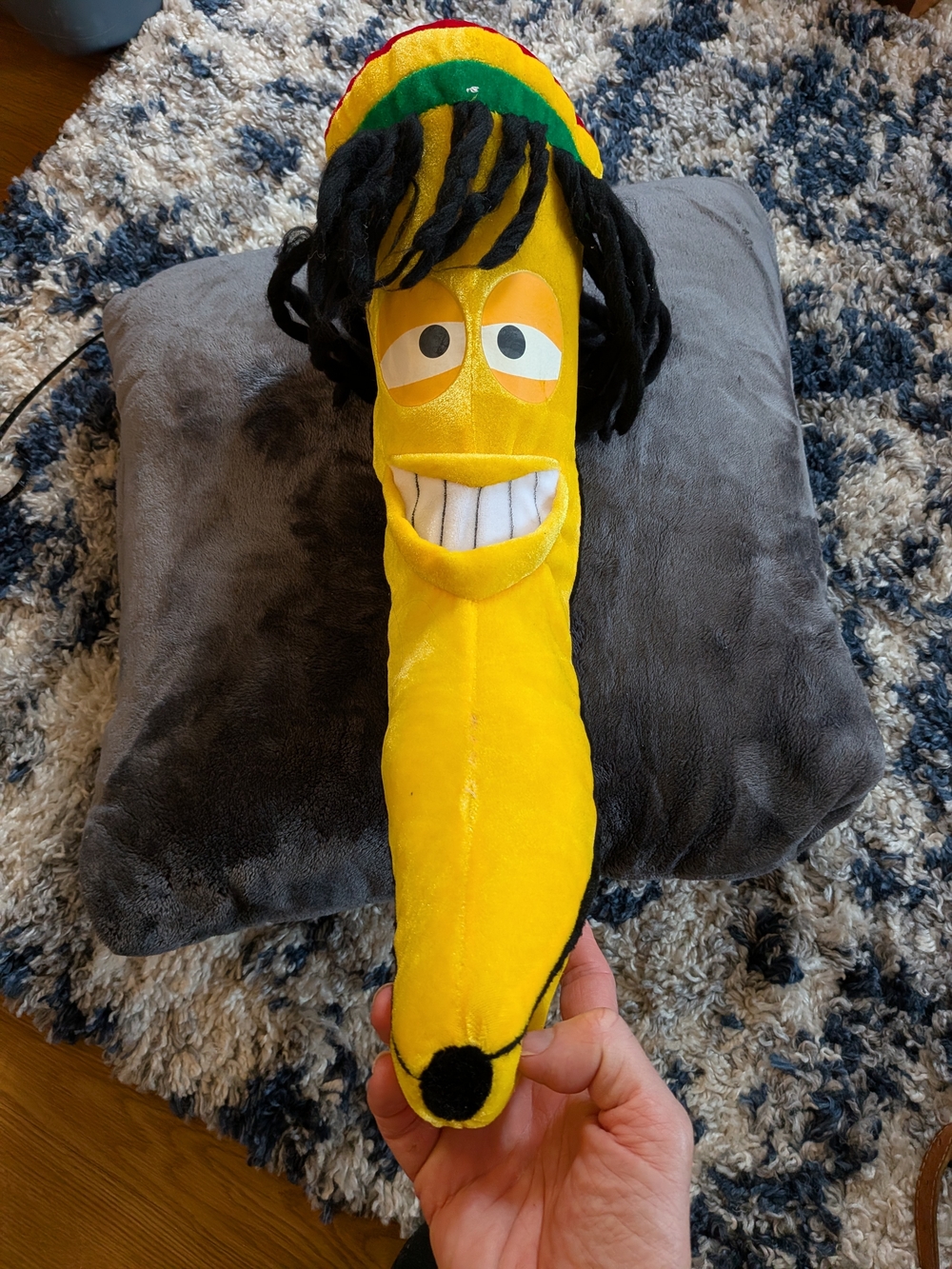 Yellow Rasta Banana Plush Toy 18" Large